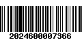 Código de Barras 2024600007366