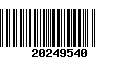 Código de Barras 20249540