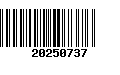 Código de Barras 20250737