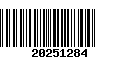 Código de Barras 20251284