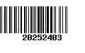 Código de Barras 20252403