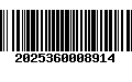 Código de Barras 2025360008914