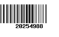 Código de Barras 20254988