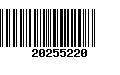 Código de Barras 20255220