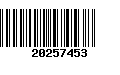 Código de Barras 20257453