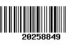 Código de Barras 20258849