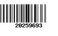 Código de Barras 20259693