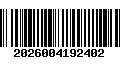 Código de Barras 2026004192402