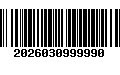 Código de Barras 2026030999990