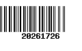 Código de Barras 20261726