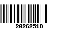 Código de Barras 20262518