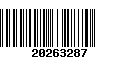 Código de Barras 20263287