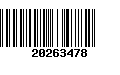 Código de Barras 20263478