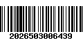 Código de Barras 2026503006439