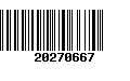 Código de Barras 20270667