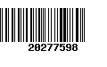 Código de Barras 20277598