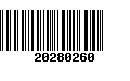 Código de Barras 20280260