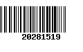 Código de Barras 20281519