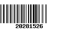 Código de Barras 20281526