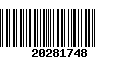 Código de Barras 20281748