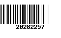 Código de Barras 20282257