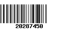 Código de Barras 20287450