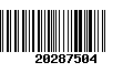 Código de Barras 20287504