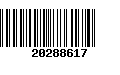 Código de Barras 20288617