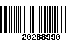 Código de Barras 20288990