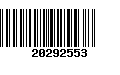 Código de Barras 20292553