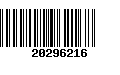 Código de Barras 20296216