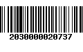 Código de Barras 2030000020737