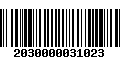 Código de Barras 2030000031023