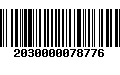 Código de Barras 2030000078776