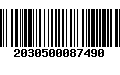 Código de Barras 2030500087490