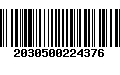 Código de Barras 2030500224376