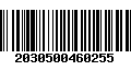 Código de Barras 2030500460255