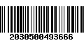 Código de Barras 2030500493666