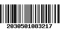 Código de Barras 2030501083217