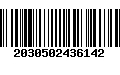 Código de Barras 2030502436142