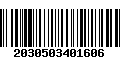 Código de Barras 2030503401606