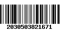 Código de Barras 2030503821671