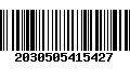 Código de Barras 2030505415427