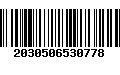 Código de Barras 2030506530778