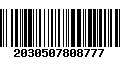 Código de Barras 2030507808777