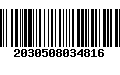 Código de Barras 2030508034816