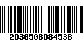 Código de Barras 2030508084538