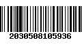 Código de Barras 2030508105936