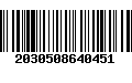 Código de Barras 2030508640451