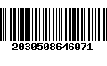 Código de Barras 2030508646071